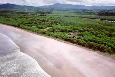 aerial view of Playa Grande